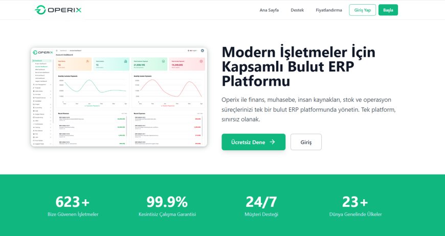 Operix ERP SaaS – Bulut ERP Çözümü